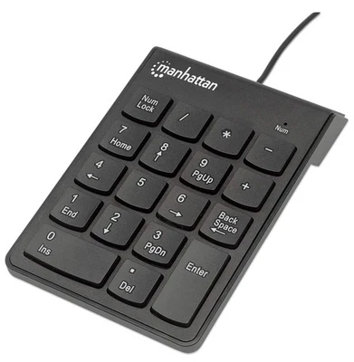 Manhattan 176354 Numeric Keypad,Black Wired - Image 1 of 4