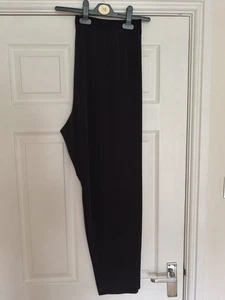 Kim & Co Ladies 2 XL (18-20) Black Trousers 1.25" Elasticated Waistband - Picture 1 of 1