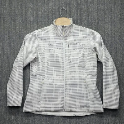 Chaqueta The North Face Agave Para Mujer XL Blanca Negra Punto Rayas Cara Dura Vellón Foto 1 de 4