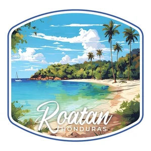 Roatan Honduras C Souvenir Memories Durable Vinyl Decal Sticker - Bild 1 von 4