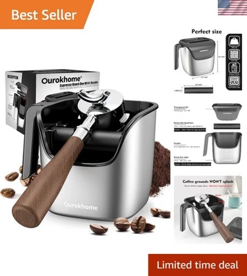 Эспрессо-инструмент из нержавеющей стали для кофейной гущи 4 8 дюймов - Изображение 1 из 4