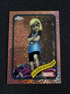 2025 Topps Chrome Marvel #87 Valeria Richards Rose Gold Mini Diamond /40 - Picture 1 of 7