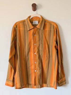 Vintage Brent Button Down Shirt 1960s Med Top - Image 1 of 4