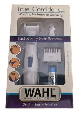 Wahl True Confidence Fast & Easy Hair Removal Face & Body Hair Kit New B-10 - Image 1 of 4