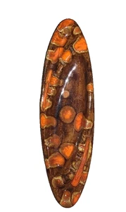 Unique Vtg MCM Decor Pottery Ashtray Drip Glaze Atomic Smokers Gift Long Shape - Picture 1 of 8