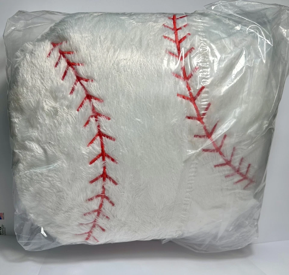 Nueva almohada mullida para decoración de béisbol - Cojín suave con temática deportiva decoración del hogar Foto 1 de 2
