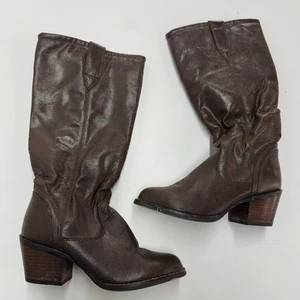 Durango Boots Womens Size 6M 14 Inch Brown Leather Cowboy Western DRD0073 - Picture 1 of 8