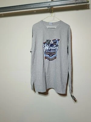 Camisa clásica de invierno 2016 NHL gris manga larga grande nueva con etiquetas Foto 1 de 4