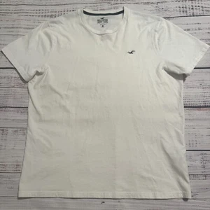 Hollister Must Have Collection T Shirt White Crew Neck Short Sleeve Men's XL - Picture 1 of 10