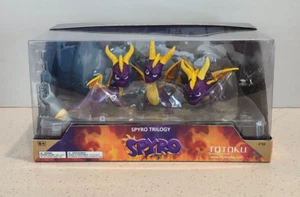 Spyro Trilogy 3 Pack Figure Set Totaku Collection Activision THINK GEEK Gamestop - Picture 1 of 6