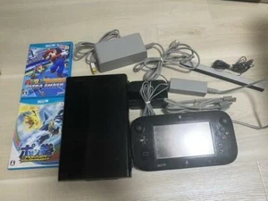 Consola Nintendo Wii U Deluxe Negra 32 GB + 2 tipos de software de juego Japón JP - Imagen 1 de 4