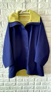 Uniqlo MARNI Blocktech Half Coat Raincoat Blue × Yellow JAPAN Size M (US S) - Picture 1 of 18