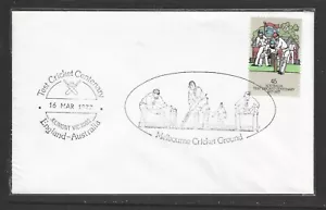 AUSTRALIA 1977 CENTENARY TEST MCG Pictorial Postmark 16th March plain Envelope - Picture 1 of 1