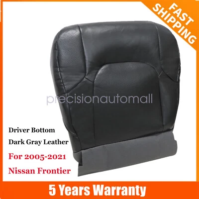 Nueva cubierta de asiento de repuesto para parte inferior del conductor gris oscuro para Nissan Frontier 2005-2021 Foto 1 de 4