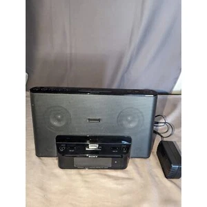 Sony Dream Machine Docking Station ICF-CS15iP for iPhone iPod Black Working - Photo 1 sur 10