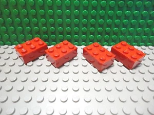 Lego 4 Blocco Mattoni Rosso 2x3 NUOVO - Foto 1 di 1