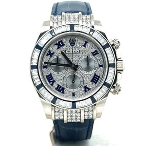 Rolex Cosmograph Daytona 40mm 18k WhiteGold Factory Diamond/Sapphire 116599-12SA - Picture 1 of 6