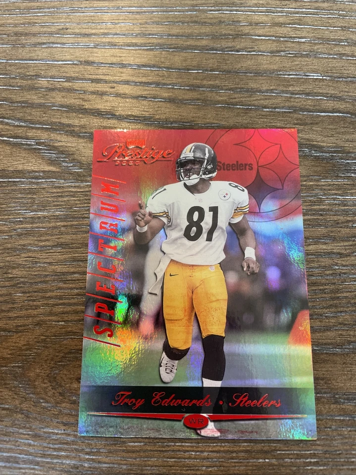 2000 Playoff Prestige - Red Spectrum #147 Troy Edwards /100 - Image 1 of 4