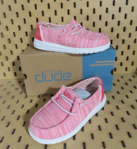 Hey Dude Wendy Youth Strech Coral Pearl EU 31 - US Size Kid's 12 - Picture 1 of 5
