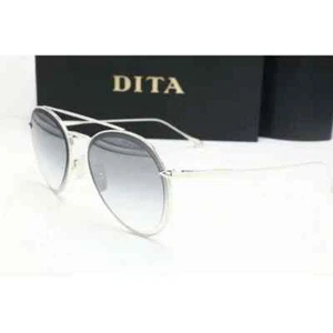 Dita Axial DTS-502 Pilot Sonnenbrille silberfarben graue Gläser 57 mm - Bild 1 von 5