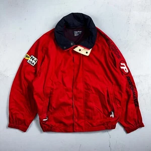 Nautica Jacke Erwachsene Large Full Zip USA 90s Performance Herren N1 rot selten - Bild 1 von 13