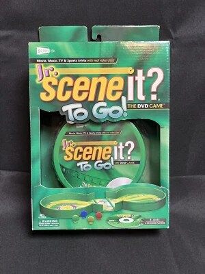 Jr Scene It To Go Game DVD Trivia Game 2008 Mattel Travel Screenlife 8 Players - Image 1 of 4
