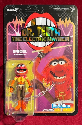 Super7 ReAction Muppets ANIMAL Dr. Teeth & Electric Mayhem 3.75" action figure Cover