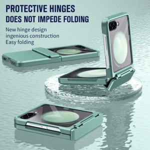 Funda plana híbrida con película de vidrio para Samsung Galaxy Z Flip6 Flip5 Flip4 - Imagen 1 de 20