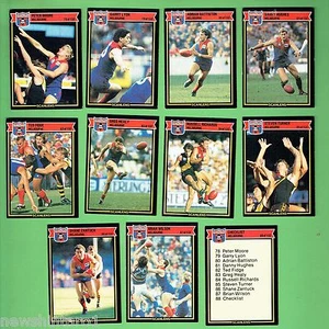#D291. 1987 MELBOURNE DEMONS SCANLENS VFL 11 CARD TEAM SET - Bild 1 von 1