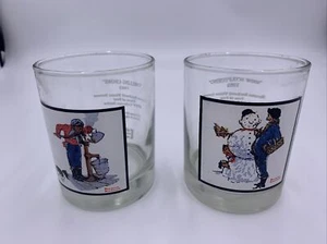 Vintage 1979 Norman Rockwell Winter Scenes Pepsi Glas Tasse - Bild 1 von 6