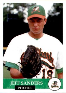 1994 Mobile Baysharks Collect-A-Sport #17 Jeff Sanders University of Dayton Ohio