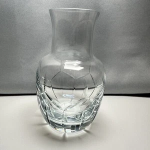 Vintage Block 24% Full Lead Crystal 7” Hand Crafted Vase Made In Poland - Picture 1 of 7