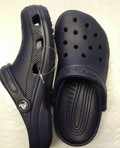 Crocs Classic Iconic Comfort Clog Sandals Men's Kids | Navy Blue - Picture 1 of 146