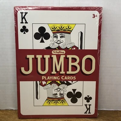 THE BIG DEAL 52 + 2 Jokers Jumbo Giant Playing Cards 8"x11" SCHYLLING NEW SEALED - Image 1 of 4
