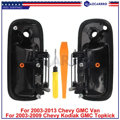 Комплект из 2 внешних дверных ручек для GMC Topkick C4500-C8500 2003-2009 HVR 2005-08 - Изображение 1 из 4