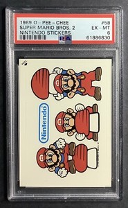 1989 OPC nintendo #58 super mario bros 2 rc;  *SERIES II* NES  PSA 6 💥 POP 1