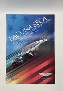 2005 Aston Martin DBR9 GT1 Laguna Seca Road Atlanta 2 Sided Race Poster - Picture 1 of 6