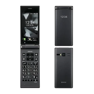 [New] KYOCERA 701KC DIGNO KEITAI 2 SoftBank Flip Phone Android Unlocked Black - Afbeelding 1 van 9