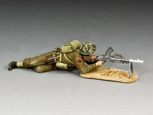 Artillero Bren propenso a la mentira DD342 (B) (con base de arena) de King & Country - Imagen 1 de 2