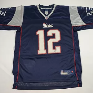 Reebok On Field Tom Brady #12 New England Patriots Jersey Mens Large - Picture 1 of 8