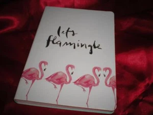 TROPICAL PINK FLAMINGO JOURNAL 100 RULED SHEETS 8" x 5.5" - Picture 1 of 5