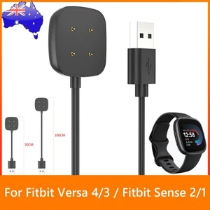 1/2pcs Magnetic Charger 5V 1A 50/100cm Charger Cradle Dock for Fitbit Versa 4/3 - Photo 1 sur 24