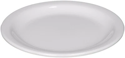 Placa de melamina redonda MMPR-6W 6,5 pulgadas blanca 12 unidades mediana Foto 1 de 2