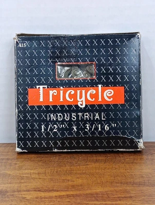KMC 3/16" 415 Trike & Industrial 110L preto EMBALAGEM ORIGINAL LACRADA.  - Imagem 1 de 4