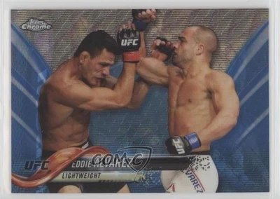 2018 Topps Chrome UFC Blue Wave Refractor /75 Eddie Alvarez #3 - Image 1 of 2