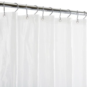 Waterproof Shower Curtain Liner, 4X’s Splash Guard Suction Cup Leak Protectio... - Picture 1 of 8