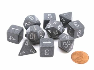 Juego de dados moteados poliédricos de 10 troqueles - Alta tecnología - Imagen 1 de 2