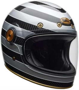Casco de motocicleta Bell Bullitt GT carbono RST Temple negro brillante/plateado - Imagen 1 de 3