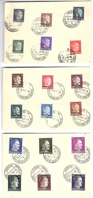 WW2 WWII German Third Reich three  used postcard 1943  Ukraine - Image 1 of 2