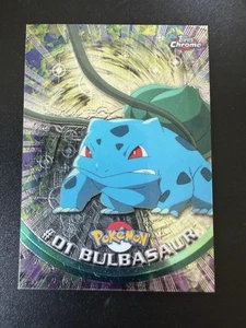 #01 Bulbasaur Topps Chrome 2000 Pokemon TV Animation Series 1 - Picture 1 of 2